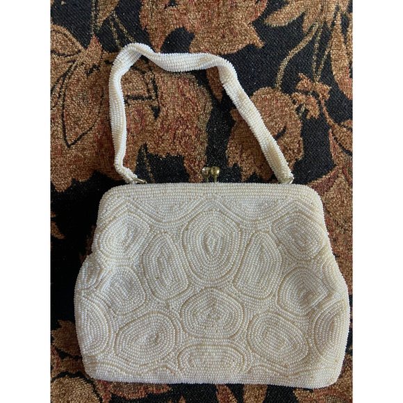 Vintage Bonwit Teller Beaded Beautiful Clutch Handbag - Picture 1 of 3